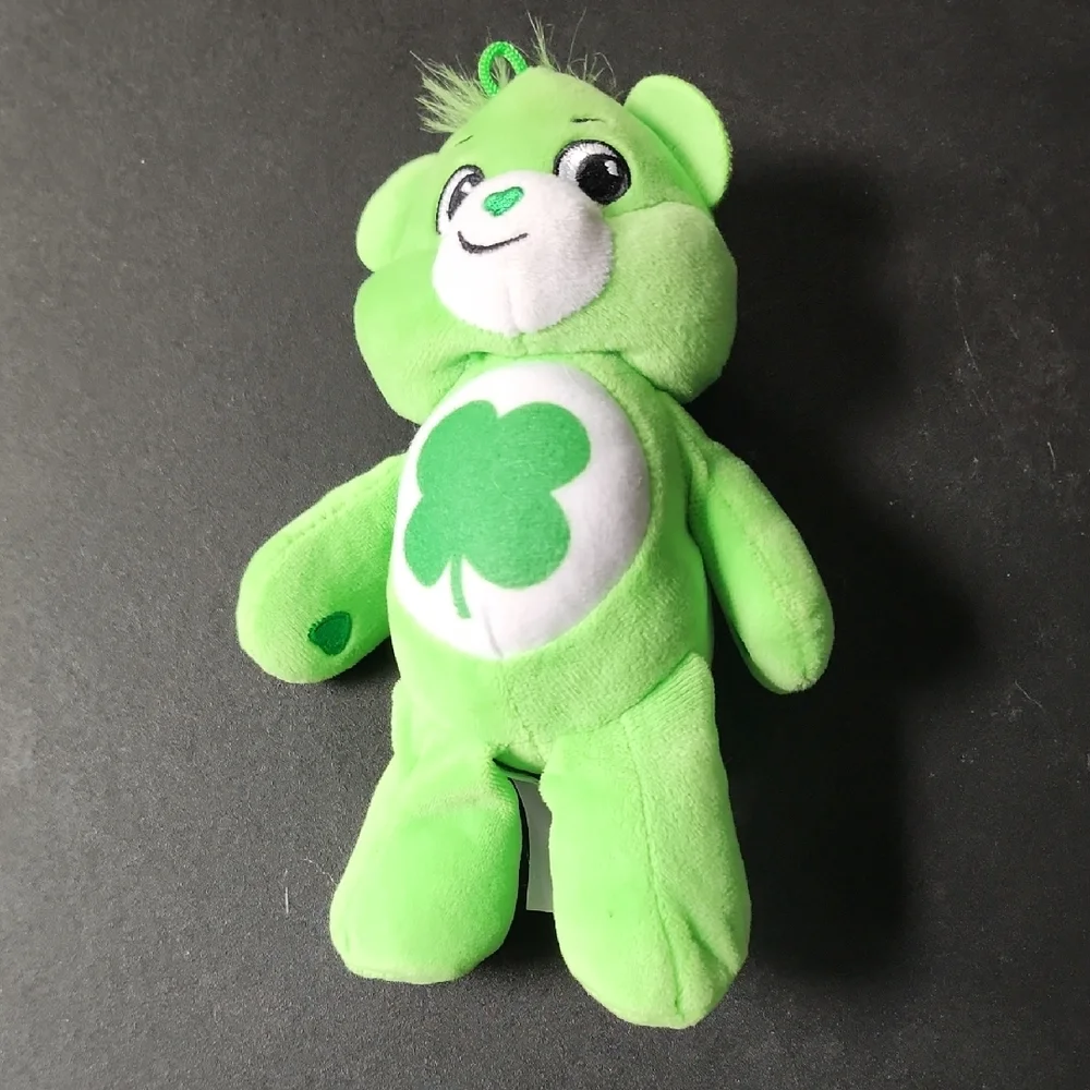 2021 Good Luck Care Bear Green Plush Bear‎ Toy
